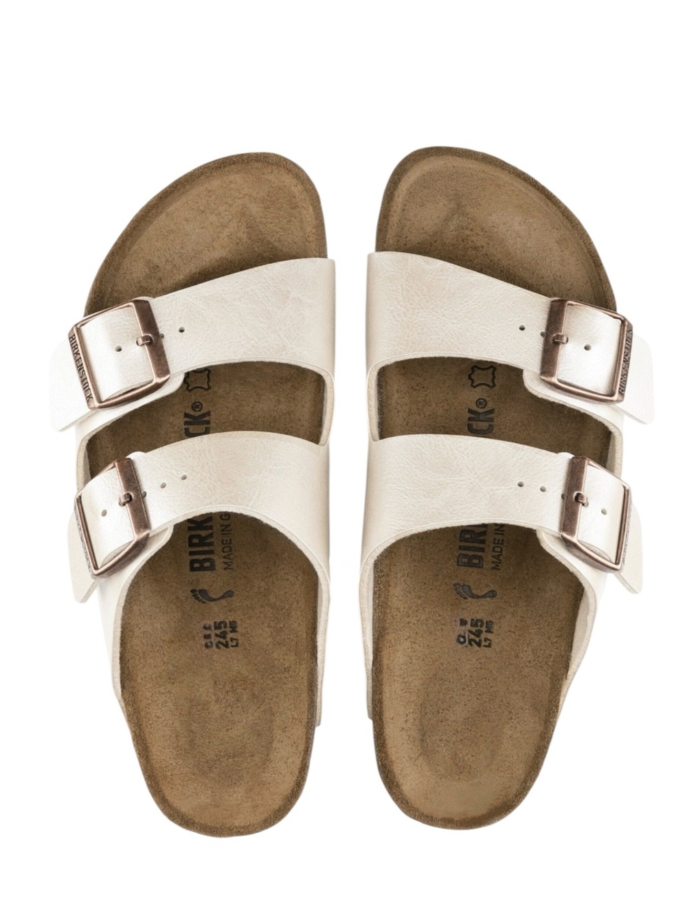 BIRKENSTOCK Arizona Graceful Pearl White Sandals- Women’s Size 41 (EU)/ 10- 10.5